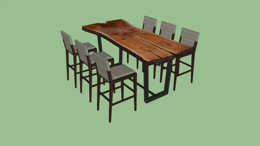live edge bar table
