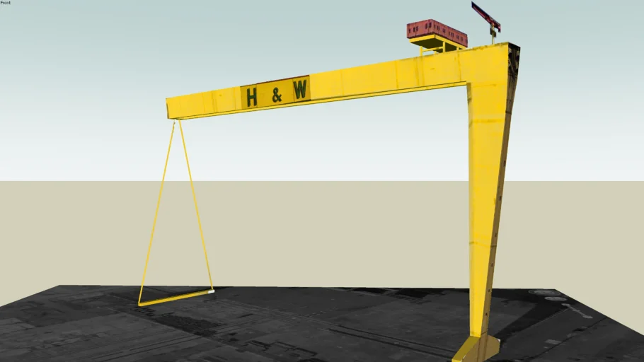 Goliath, shipbuilding gantry crane, Queen's Island, Belfast, Northern Ireland