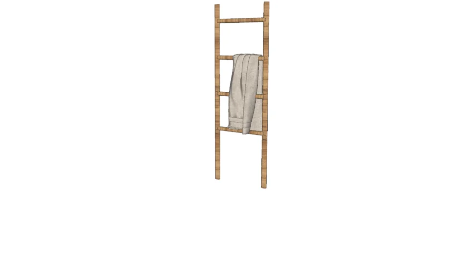 toallero escalera bambu