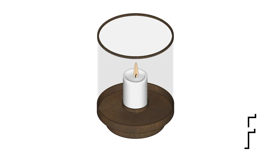 Vela decorativa