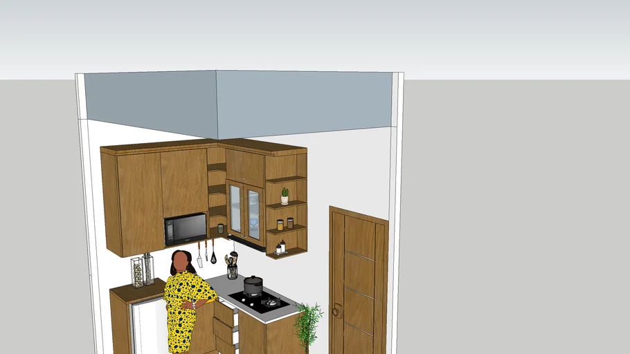 dapur minimalis 2x3 m2
