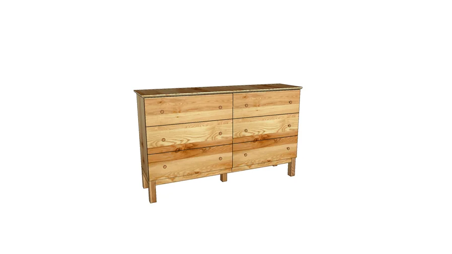 IKEA TARVA chest with 6 drawers pine