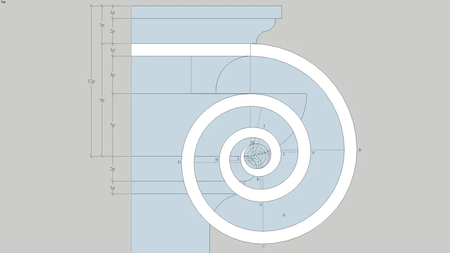 Classical Ionic Column Volute