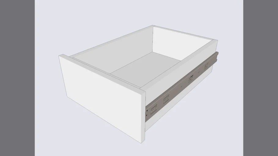 Drawer + telescopic slides