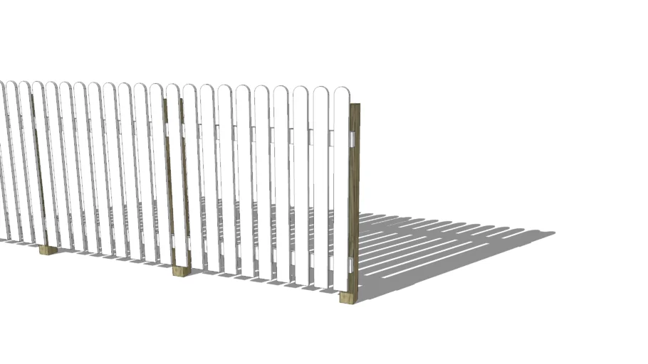 Profile Builder 2 Parametric Assembly: picket fence