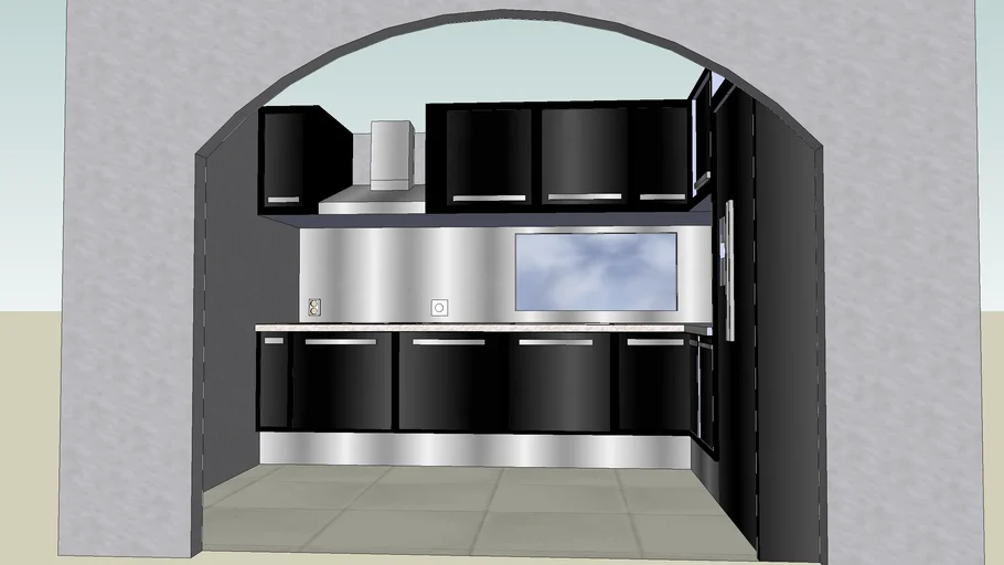 Zwarte Keuken Hoogglans (Black Kitchen)