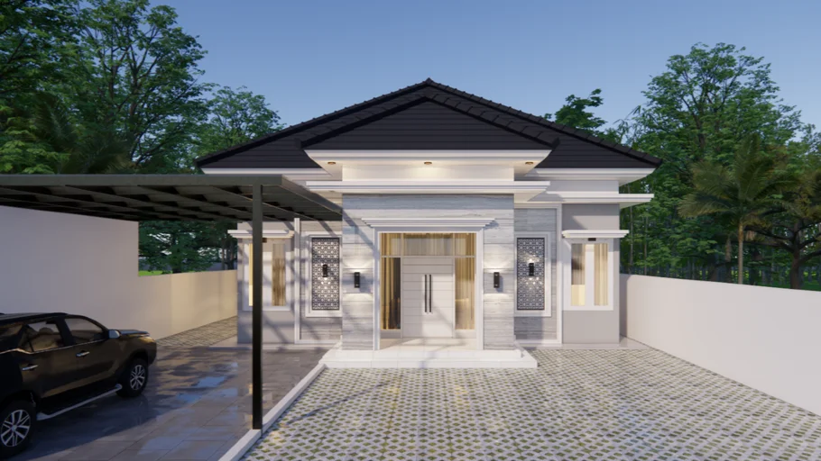 Rumah Mewah 1 lantai 11 x 15 m
