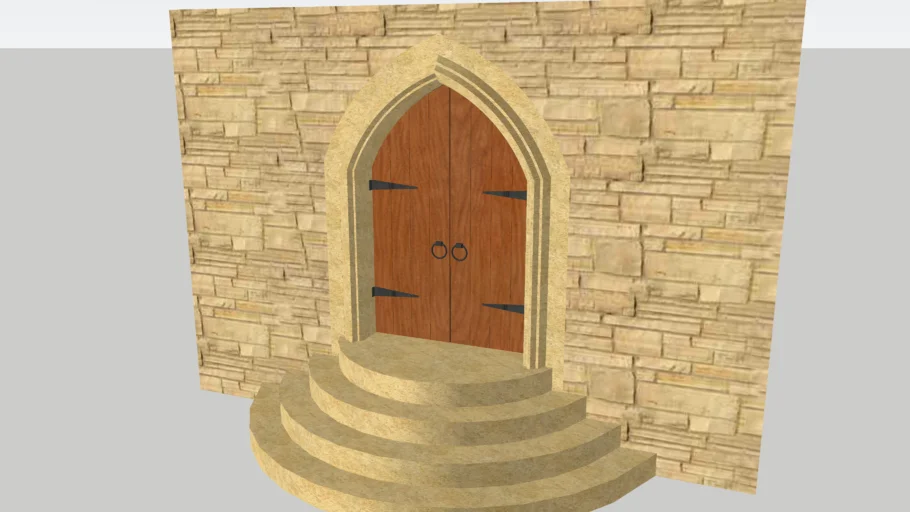 Church Style Double Doors