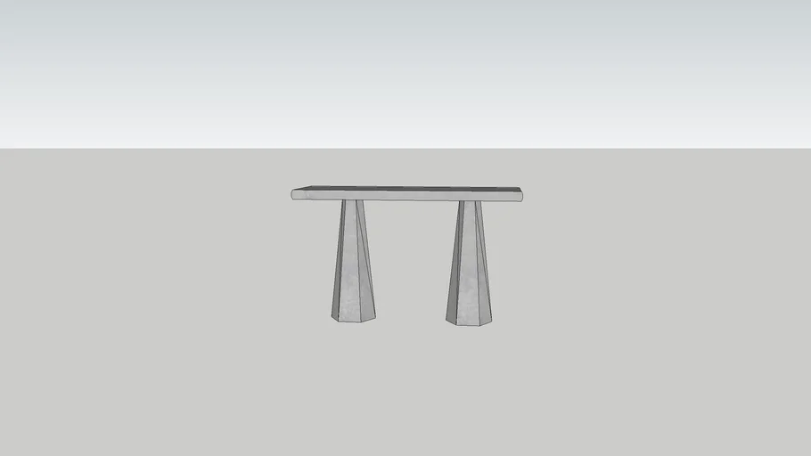 Hexagon console table