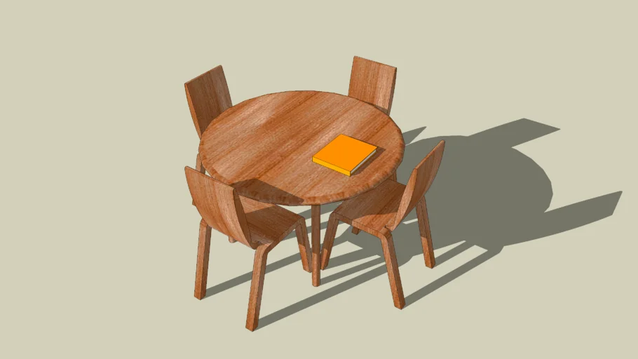 Preschool Classroom Round Table and Chairs
