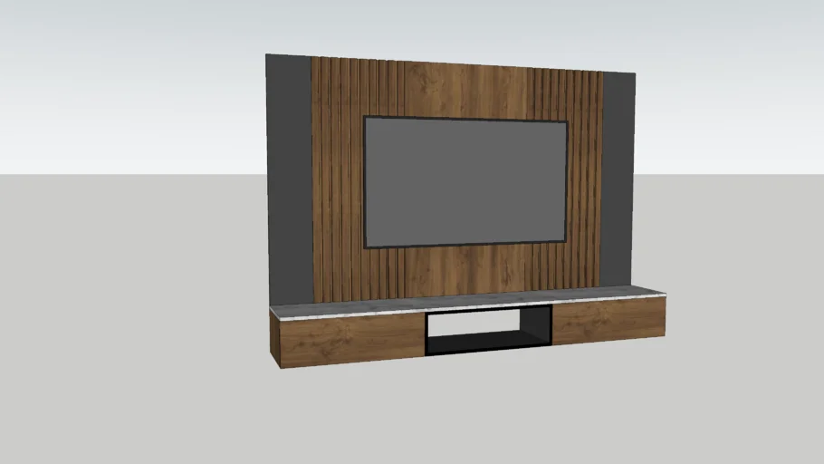 Mueble TV (Tv Station) en MDF - Flotante con cajones