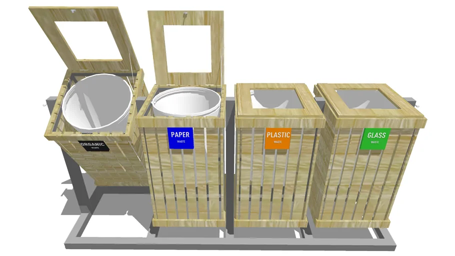 Pour trash box / Tempat sampah tuang