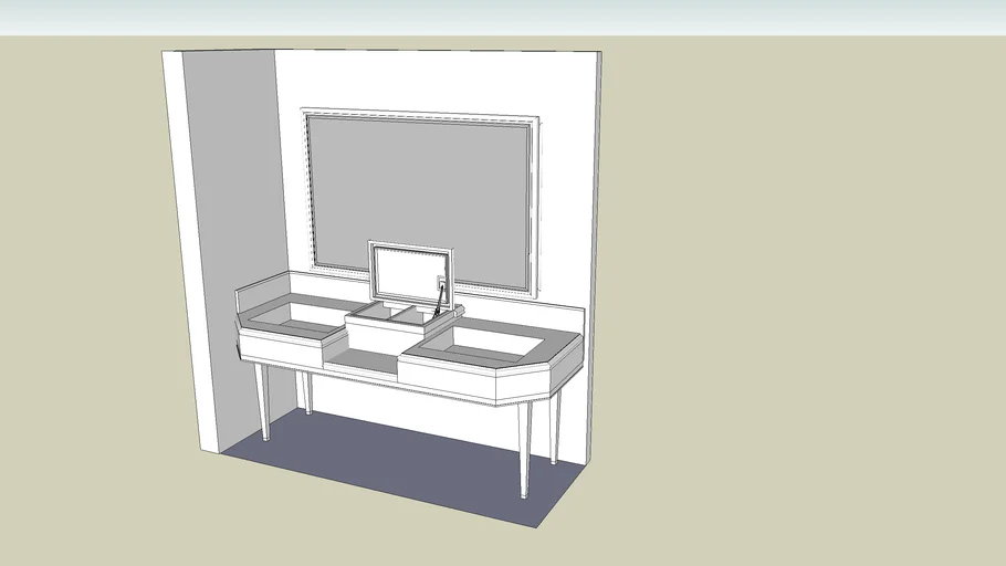 vanity counter