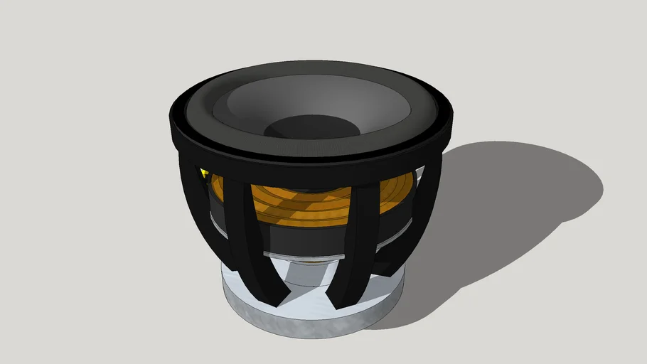 12 Inch High Excursion Neodymium Woofer 3d Warehouse