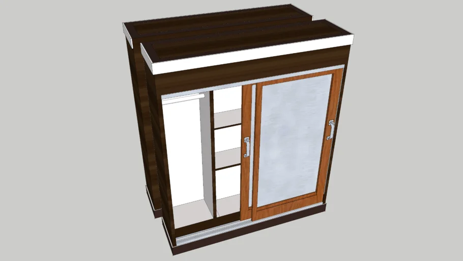 IKEA Sliding Cupboard (2 Doors Sliding) - Lemari