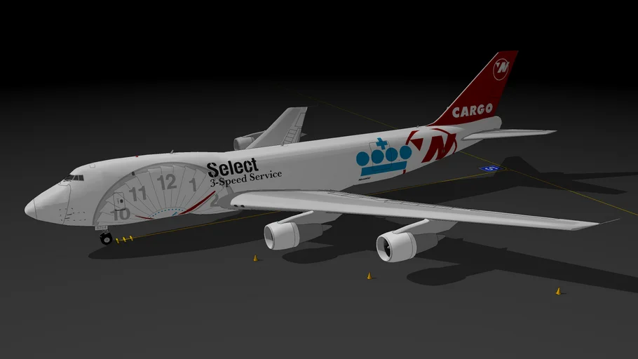 NWA - Northwest Airlines Cargo 747-212F(SCD) 'Select 3-Speed Service ...