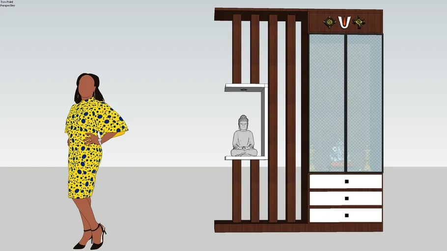 pooja cum partition