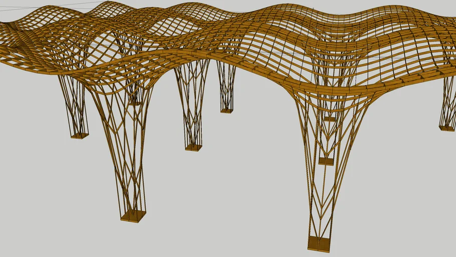 toldo de bambu
