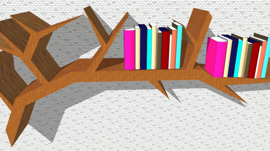 Tree Branch Bookshelves