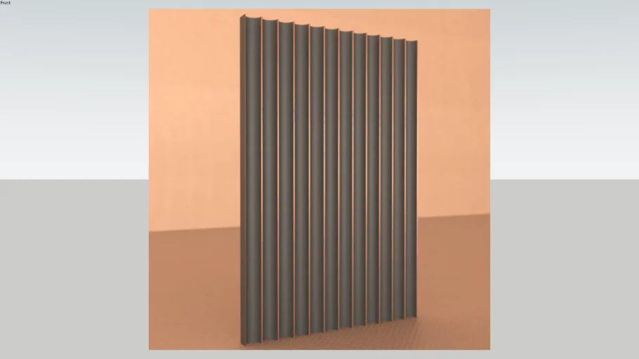 Fluted wall panel