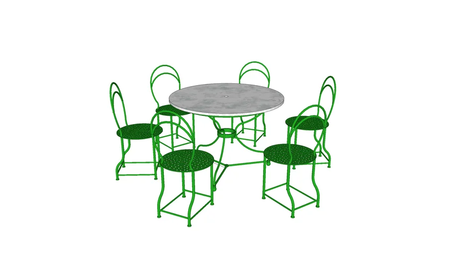 Garden table and chairs