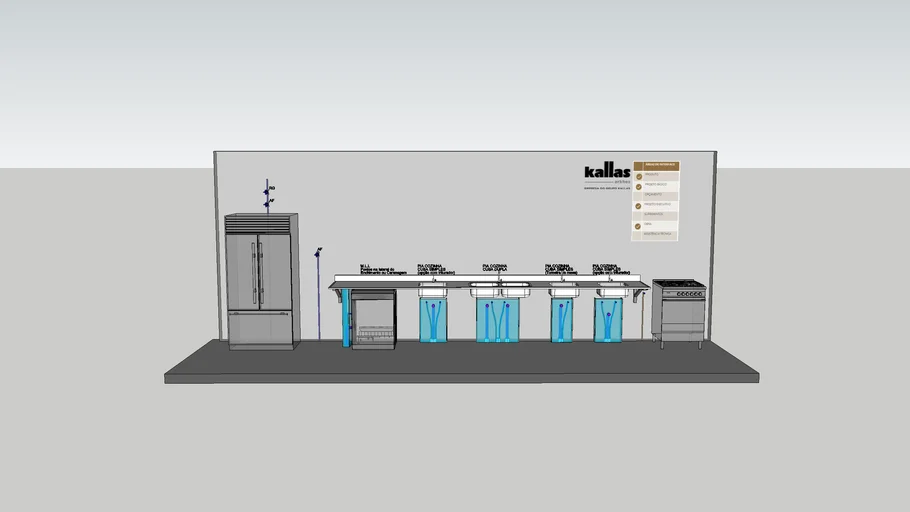 DETALHE COZINHA PONTO HIDRAULICO
