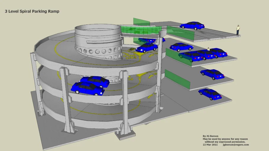 Multi Level Modular Spiral Parking Ramp