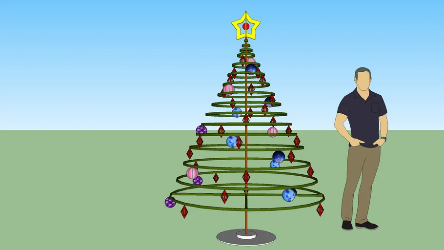 arbol de navidad con aros
