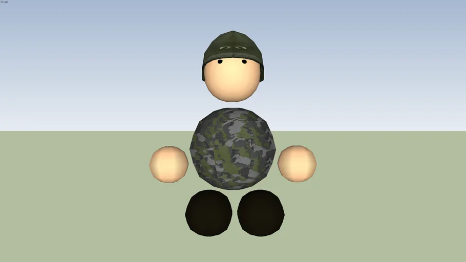Low Poly Basic Soldier
