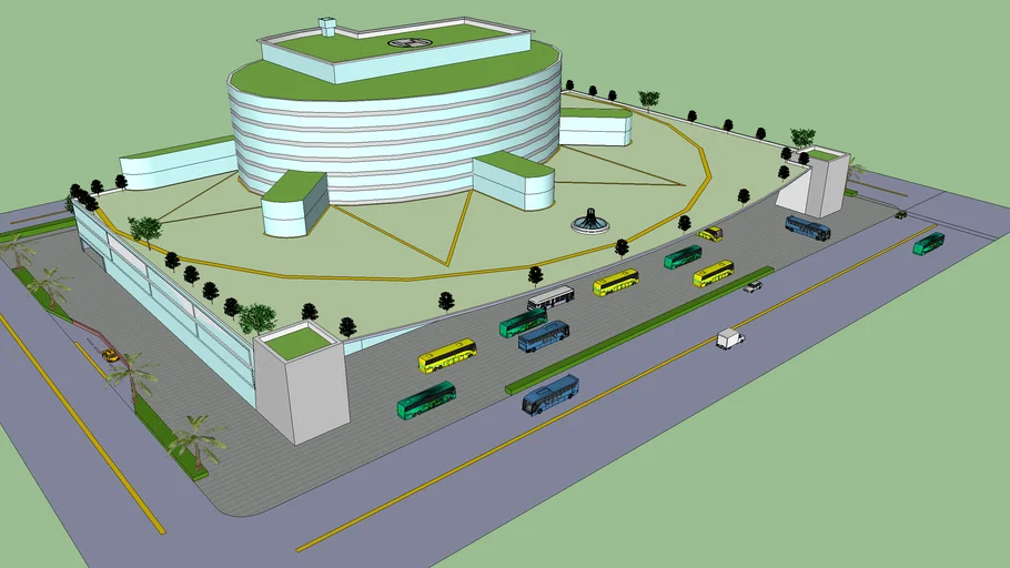 Bus terminal complex