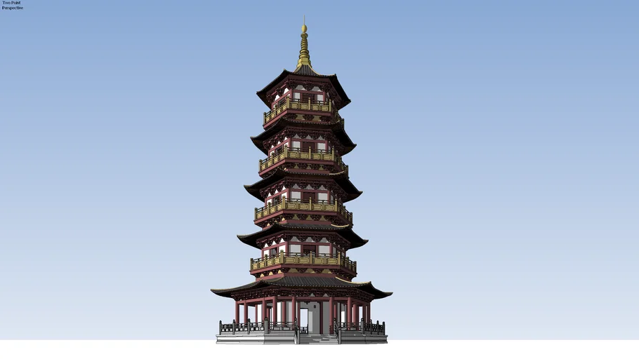 Hexagonal pagoda