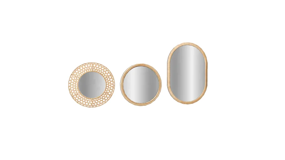 IKEA rattan mirrors