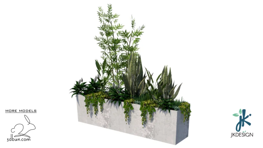 3dbun.com - Roof Garden Planter