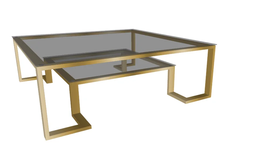 82127 Coffee Table Gold Rush 120x120cm