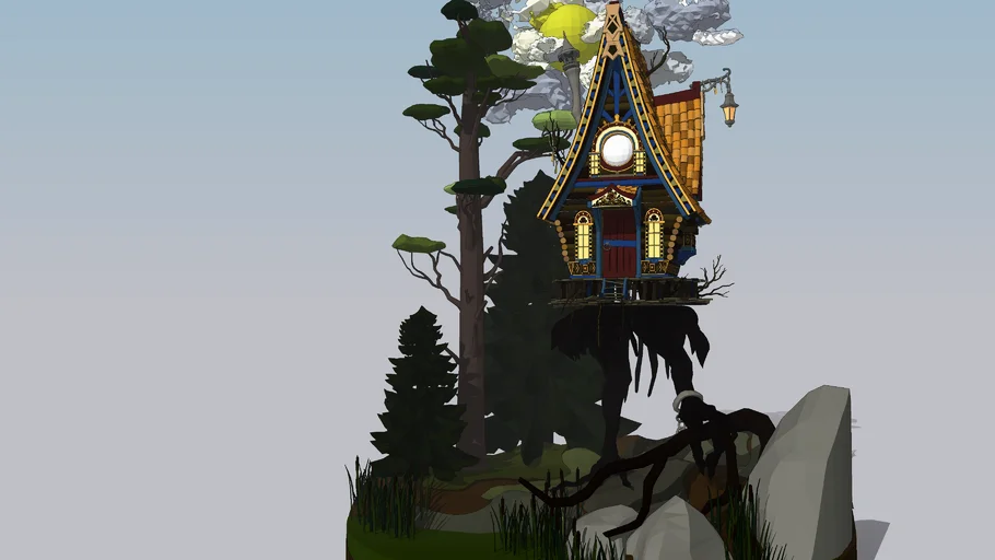 Hut in the Forest Diorama