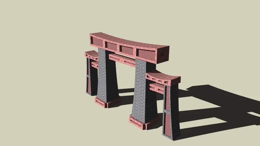 Traditional chinese gate