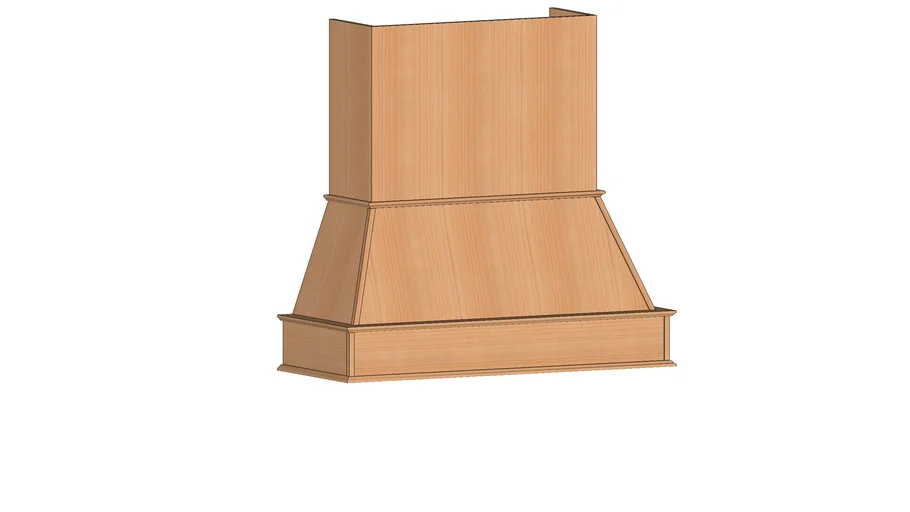 Classic Hood 48" wide, shown with optional chimney