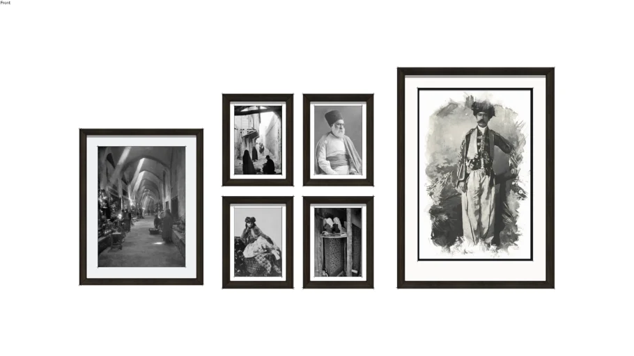 Framed Images of Old Tehran