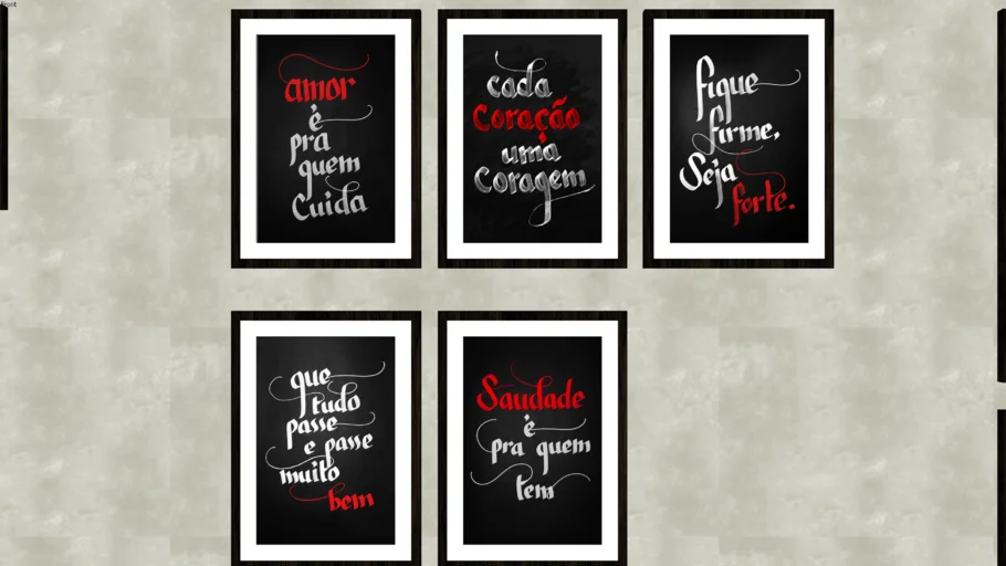 Quadros PPPosters- coleção Vermelho