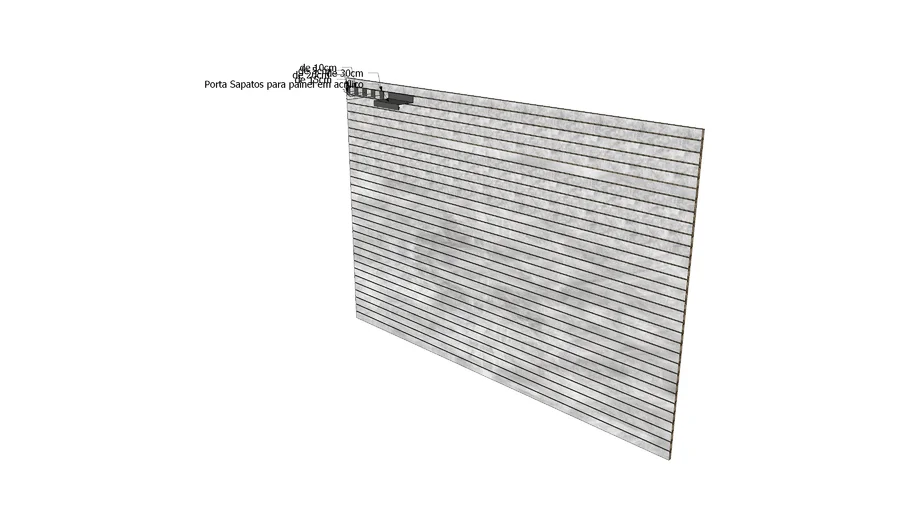 Painel canaletado 1,80 x 2,70m Vray Ready
