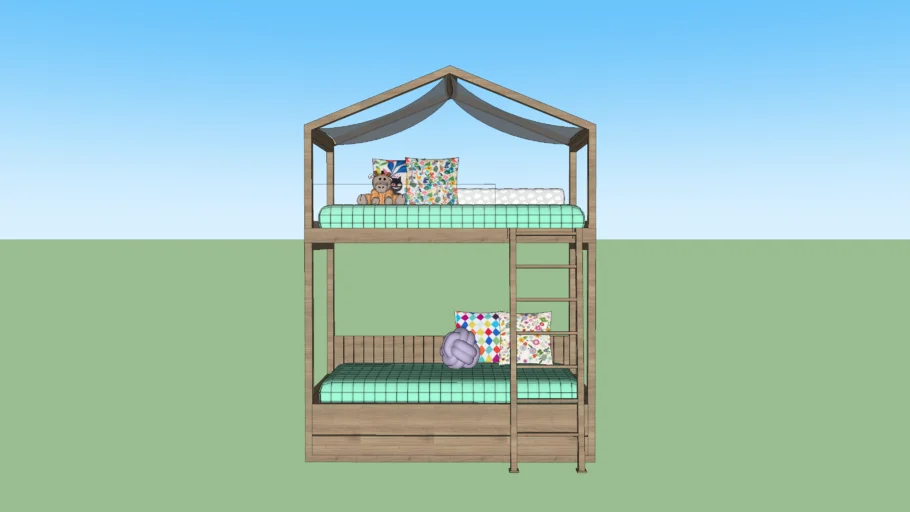 Cama Beliche Casinha
