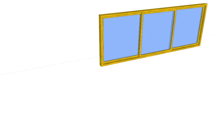 VENTANA DE ALUMINIO DORADO