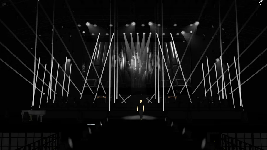 Realistic Stage - outdoor- inspired by Woodkid