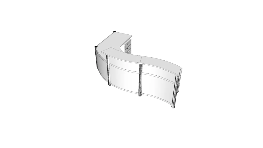 ArcWave Curved Reception Desk