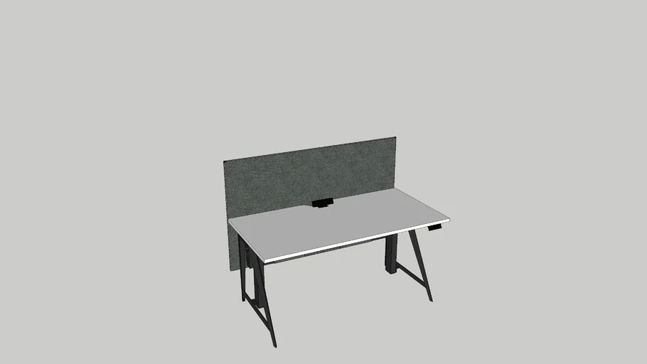 Featherlite Stealth Height Adjustable Workstation Non Sharing