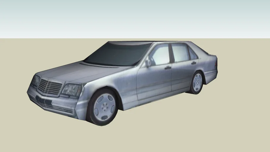 Photo textured mercades-benz S600