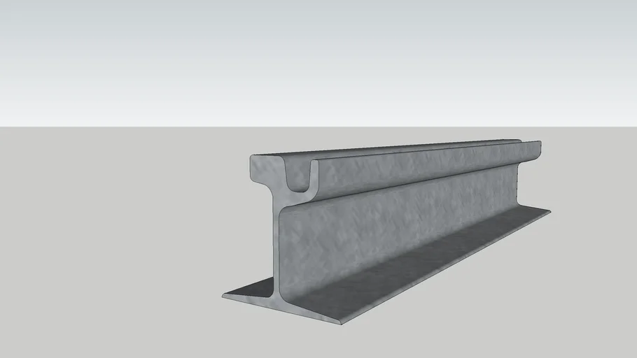 Grooved rail - Rail a gorge. Dynamic lenght.