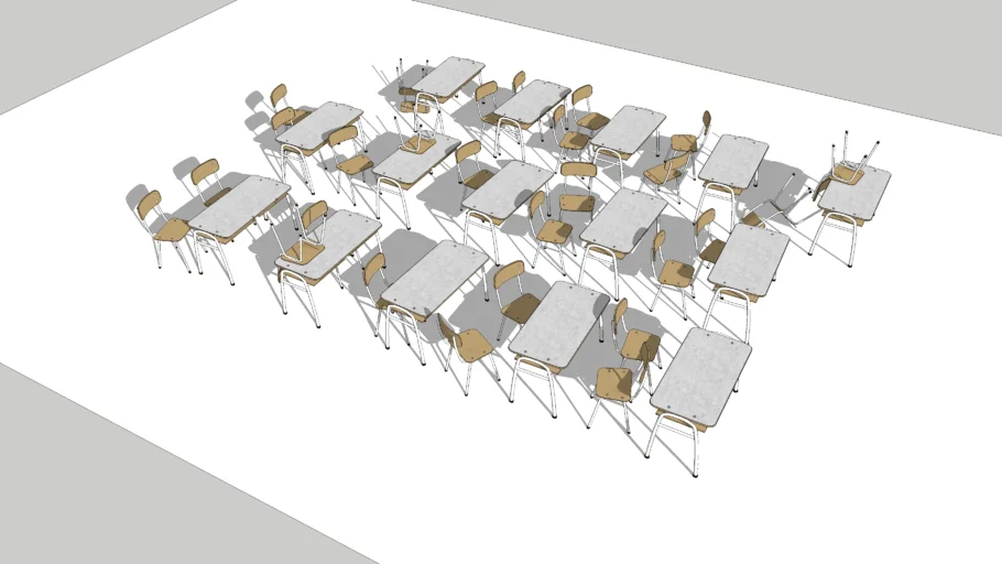 chair and desk classroom / furniture