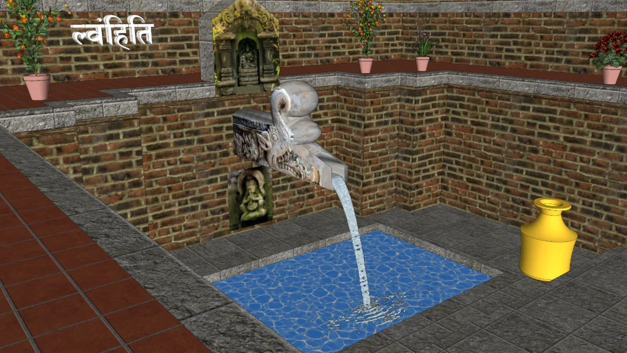 Stone Water Tap (Dhunge Dhara ल्वहंहिती) Newari Traditional Water tap