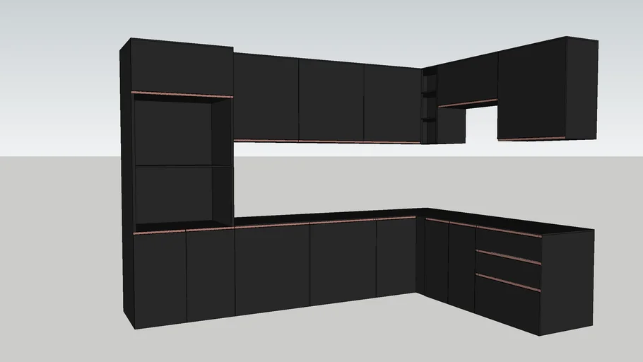Armário de cozinha modular madesa